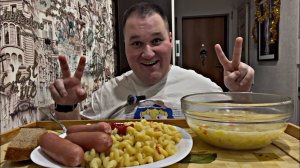 МУКБАНГ СОСИСКИ с макаронами / ОБЖОР СУП КУРИНЫЙ с лапшой / MUKBANG ASMR
