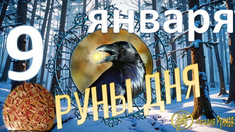 РУНА ДНЯ\прогноз на сегодня, 9 января 2026г от Наталии Рунной