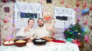 НОВЫЙ ГОД В ДЕРЕВНЕ | ТРАДИЦИОННЫЙ РУССКИЙ СТОЛ И БАНЯ | КАТАНИЕ НА СНЕГОХОДЕ ПО ЗАСНЕЖЕННОЙ ТАЙГЕ