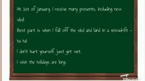 My winter holidays part 2.