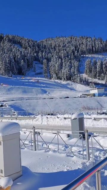 снежный горнолыжный Архыз встречает #архыз смотреть онлайн