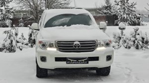 Toyota land cruiser 200 Улучшение штатного головного света. Установка светодиодных модулей. ПТФ