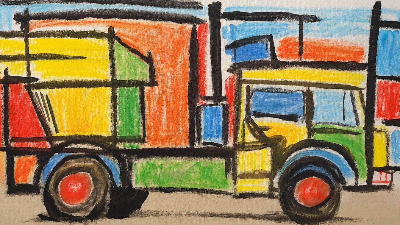 Грузовик на детской площадке.  Мультфильмы для детей смотреть онлайн