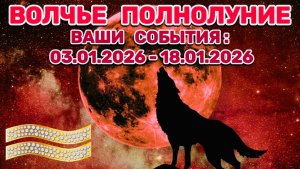 ВОДОЛЕЙ: "СОБЫТИЯ от ПОЛНОЛУНИЯ с 3 по 18 ЯНВАРЯ 2026 года"!!!