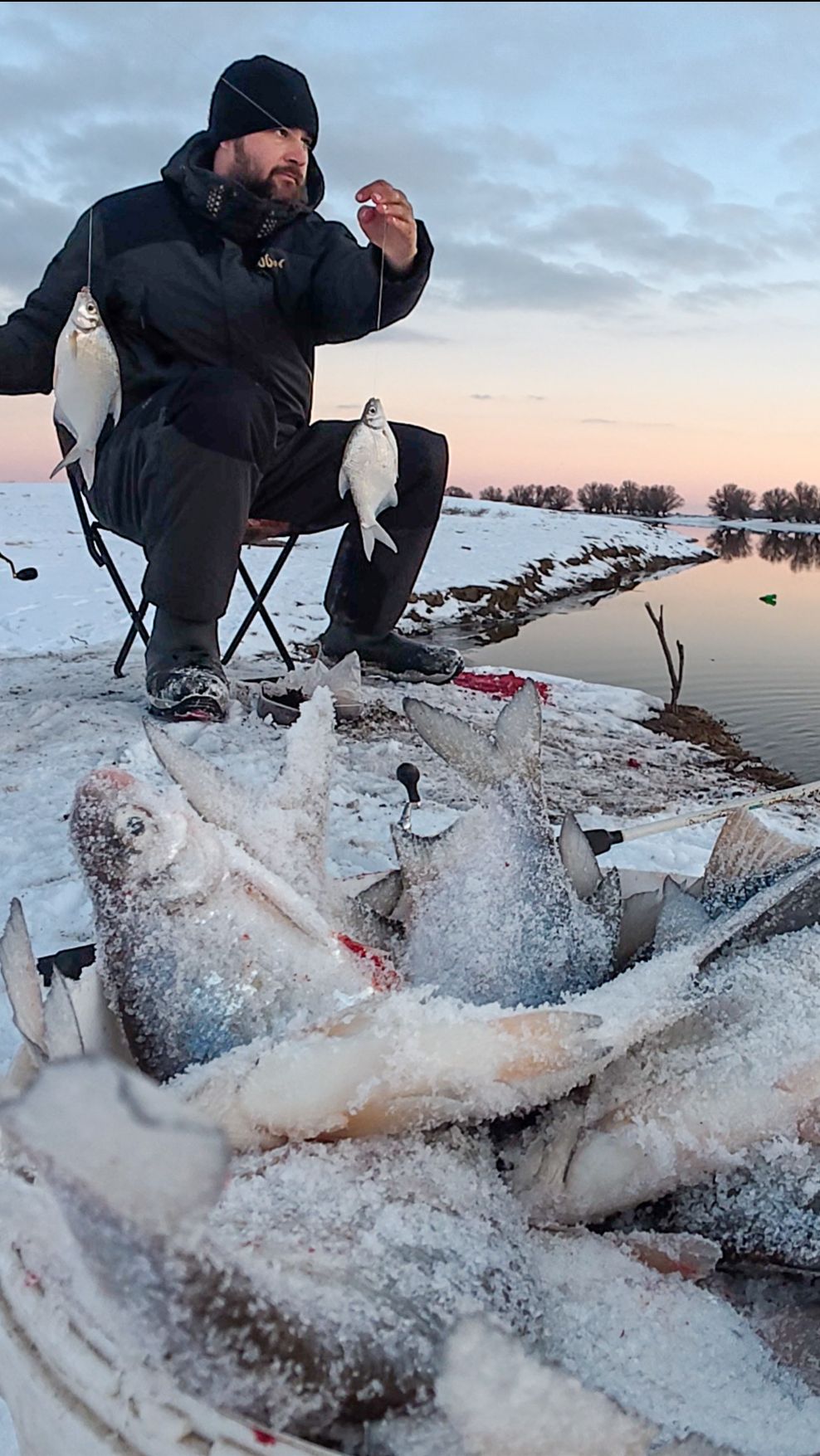 Бешеный клёв зимней густеры. Астрахань 2026  #рыбалкавастрахани  #густера смотреть онлайн