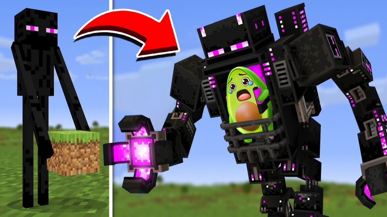 Переделал ВСЕХ Мобов в Minecraft в *ГИГАНТСКИЙ* Робот | КУПИК МАЙНКРАФТ смотреть онлайн