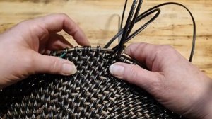 Столешница-чехол корневым плетением из ротанга