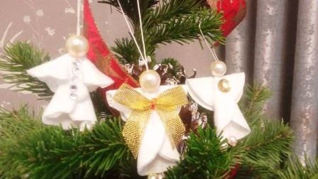 Ангел на Рождество из ватных дисков Своими руками смотреть онлайн