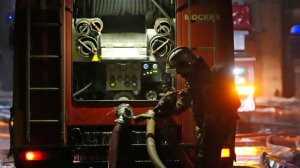 Автомобиль загорелся на Тверской улице в Москве