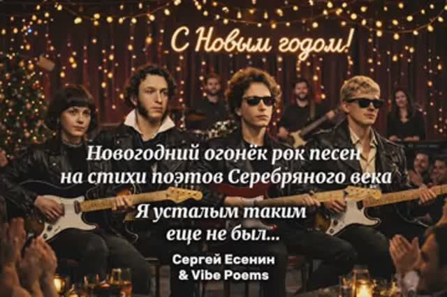 Новогодний огонёк рок песен на стихи поэтов Серебряного века - Vibe Poems смотреть онлайн