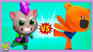 Ми-Ми-Мишки против Говорящего Тома.Мультяшные Гонки Наперегонки.Кто Быстрее