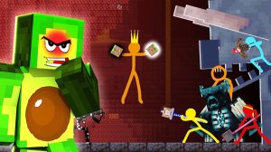 СТИКМАНЫ против ГРАБИТЕЛЕЙ в Майнкрафт