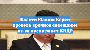 Власти Южной Кореи провели срочное совещание из-за пуска ракет КНДР