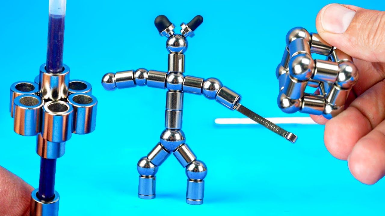 Необычная Антистрес ручка из неомагнитов Поделки Самоделки смотреть онлайн