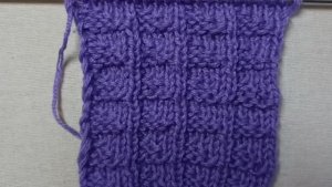 Узор из лицевых и изнаночных петель