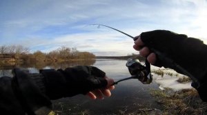 Микроджиг в январе. Первая рыбалка в новом году.