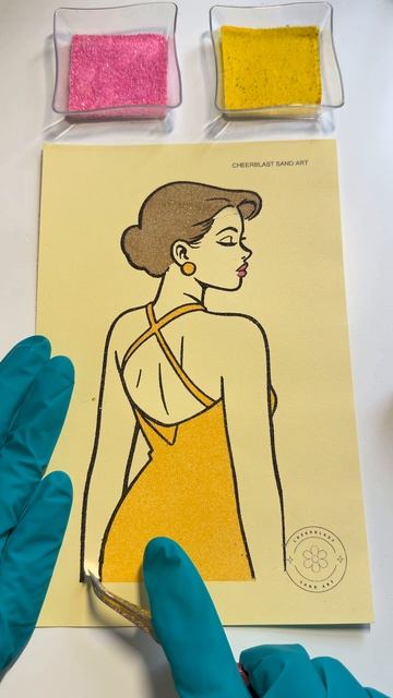 Картина Мерлин цветным песком. смотреть онлайн