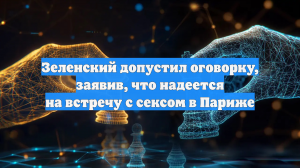 Зеленский допустил оговорку, заявив, что надеется на встречу с сексом в Париже
