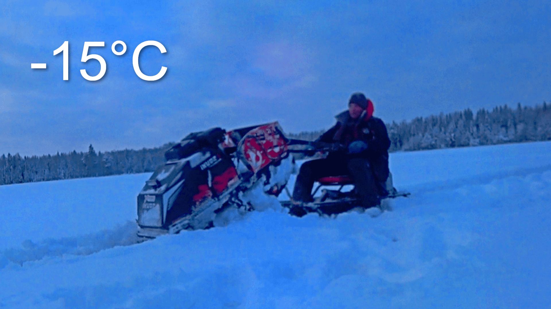 Пробился на озеро на мотособаке такого не ожидал! Обзор и тест Ikudzo при −15°C на рыбалке смотреть онлайн
