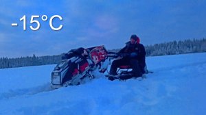 Пробился на озеро на мотособаке такого не ожидал! Обзор и тест Ikudzo при −15°C на рыбалке