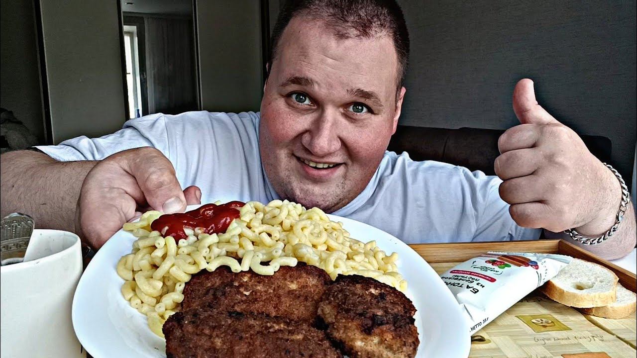 МУКБАНГ КОТЛЕТЫ С МАКАРОНАМИ И СВЕЖИЕ ОВОЩИ / ОБЖОР КОТЛЕТЫ / ПАСТИЛА С КОФЕ / MUKBANG ASMR смотреть онлайн