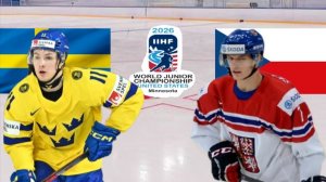 ХОККЕЙ. МОЛОДЕЖНЫЙ ЧЕМПИОНАТ МИРА U20. ФИНАЛ.  ШВЕЦИЯ - ЧЕХИЯ.  ТЕКСТОВАЯ ОНЛАЙН ТРАНСЛЯЦИЯ.
