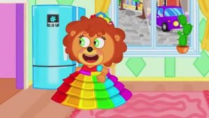 Маша и Леопольд Платье из стикеров - Мультик для детей