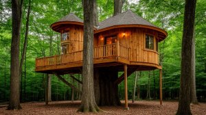 #4 Первый в мире вращающийся двухэтажный домик на дереве