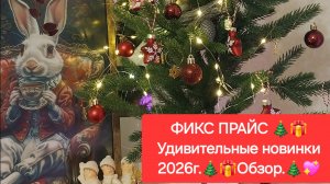 ФИКС ПРАЙС. 🎄🎁Удивительные  новинки 2026г. 🎄🎁Обзор.🎄💖