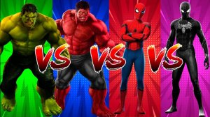 ХАЛК КРАСНЫЙ ХАЛК ЧЕЛОВЕК - ПАУК ЧЕРНЫЙ ЧЕЛОВЕК - ПАУК БАТТЛ ТАНЦУЮТ