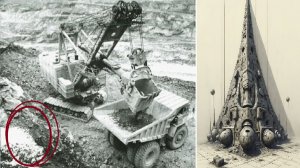 В карьере по добычи камня обнаружили металлическую лестницу не из нашего времени