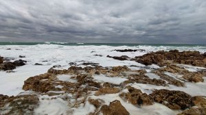 Шум моря, шум ветра, шторм в море, сильный ветер, природа