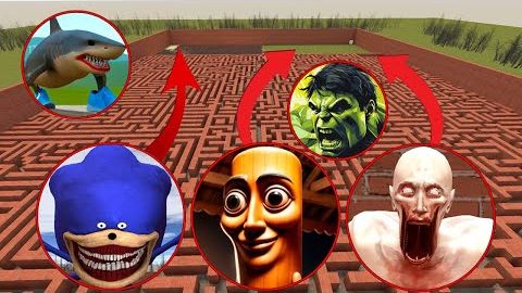 МУЛЬТИК Эпическая битва: SCP 096 против Тунг Тунг Сахура против Шин Соника из Garry's Mod! смотреть онлайн