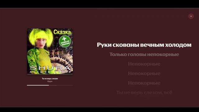 Караоке - Шура - Ты не верь слезам