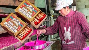Как изготавливаются деревянные спички на фабрике в Китае