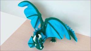 Дракон крючком. Игрушка крючком. Часть 9. Хвост (продолжение), задняя лапа.