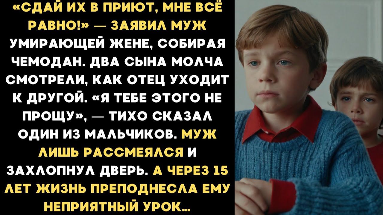 Истории из жизни| «Сдай их в приют, мне всё равно!» — заявил муж |Аудио рассказы|Жизненные истории