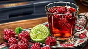 Малиновый чай.