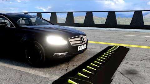 Массивная авария с использованием шипованной ленты и столкновения автомобилей – Crash BeamNG/Drive смотреть онлайн