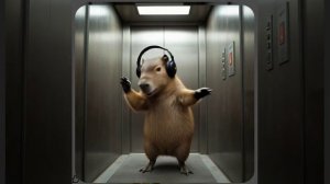 Капибира танцует в лифте