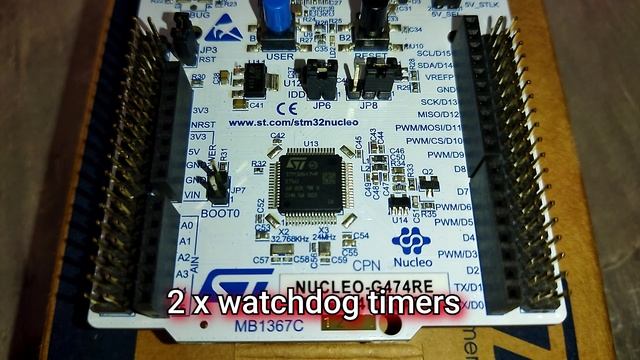 Плата NUCLEO-G474RE с МК STM32G474RET6U  краткий обзор