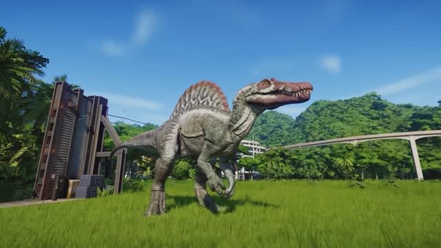 Мультики про Динозавров. Мир динозавров. Тиранозавр Рэкс. Спинозавр. смотреть онлайн