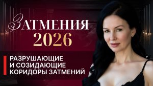 ЗАТМЕНИЯ 2026. РАЗРУШАЮЩИЕ И СОЗИДАЮЩИЕ КОРИДОРЫ ЗАТМЕНИЙ.