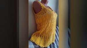 ☘️Топ летний ажурный отправится Надежде в Тольятти 🌼Вязание на заказ 🌼