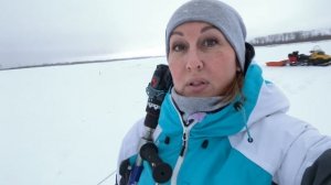 Подлёдная рыбалка. Проверка сетей.