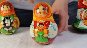 Матрёшка неваляшка Девочка с куклой | www.artshop-rus.com