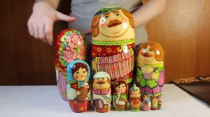Большая матрёшка Русский праздник | www.artshop-rus.com