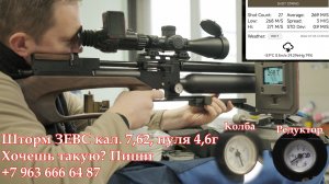 Шторм ЗЕВС 7,62мм круче FX Impact М4! Объясняю и показываю, почему. Пуля 4,6 грамма со 150 атмосфер!