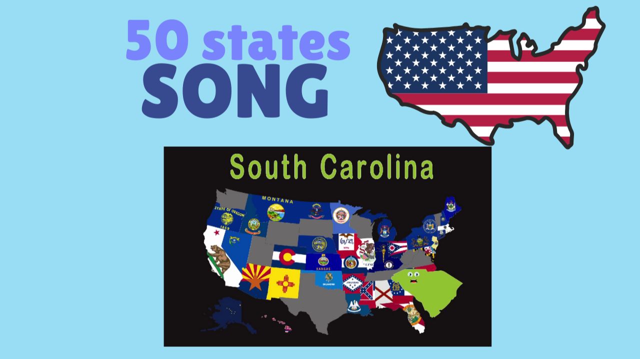 Учим названия штатов | The 50 States Song смотреть онлайн