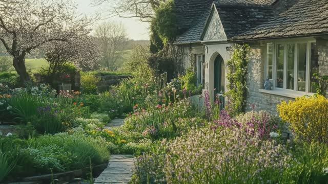 АНГЛИЙСКИЙ КОТТЕДЖ ОЧАРОВАНИЕ ВЕСНЫ. Вдохновение для декора сада смотреть онлайн